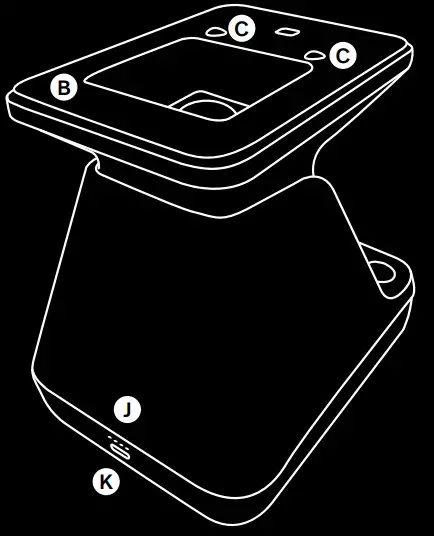 Polaroid Lab Instant Printer - charging port