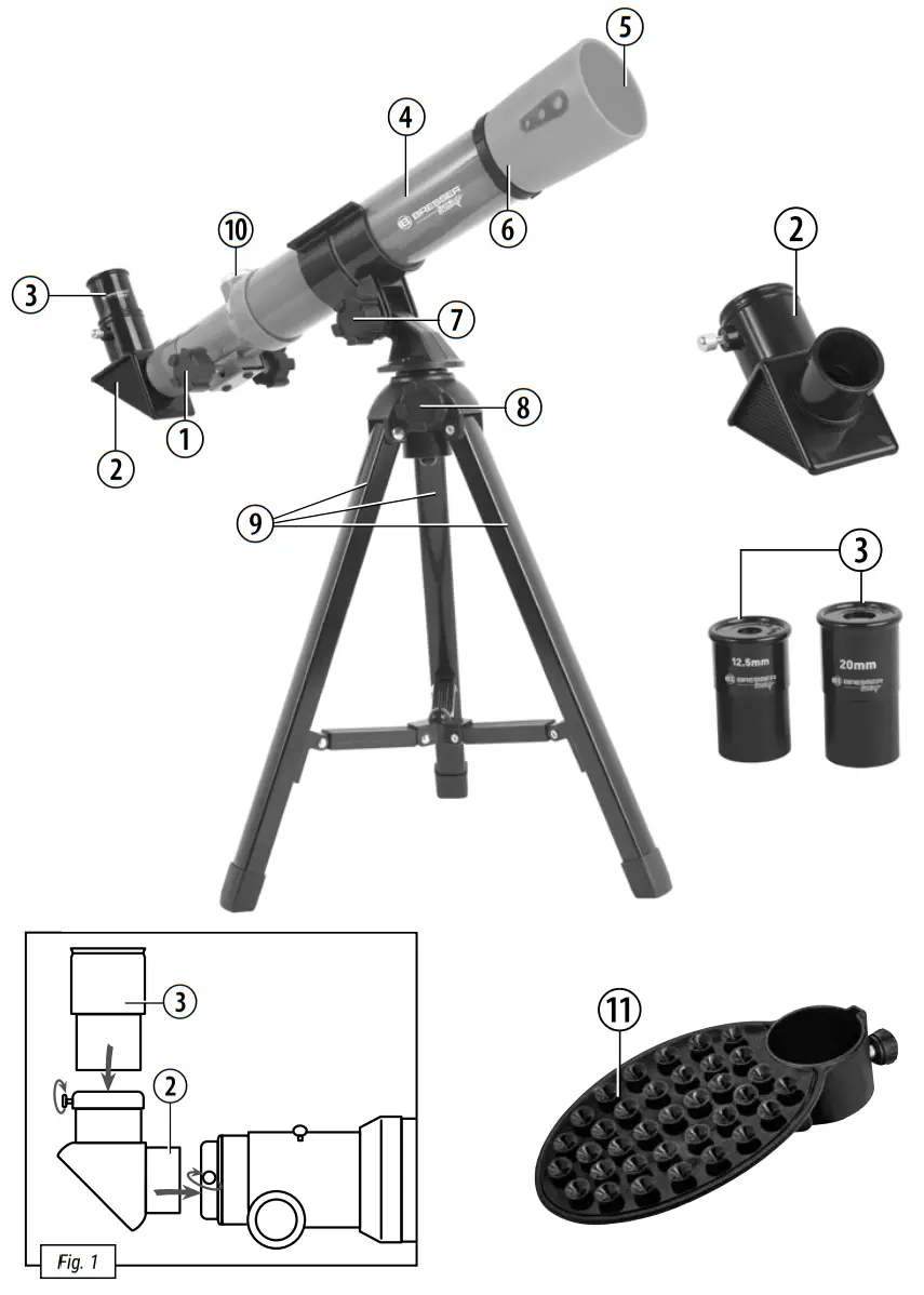 BRESSER 8850900 Telescope Microscope Set fig1