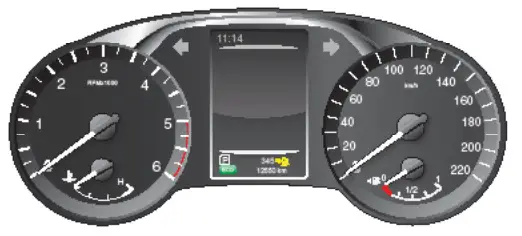 NISSAN Np300 Hardbody Car - VEHICLE INFORMATION DISPLAY