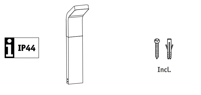 Paulmann 94746 Kulma LED Bollard Light-fig2
