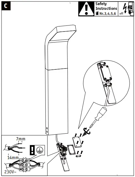 Paulmann 94746 Kulma LED Bollard Light-fig6