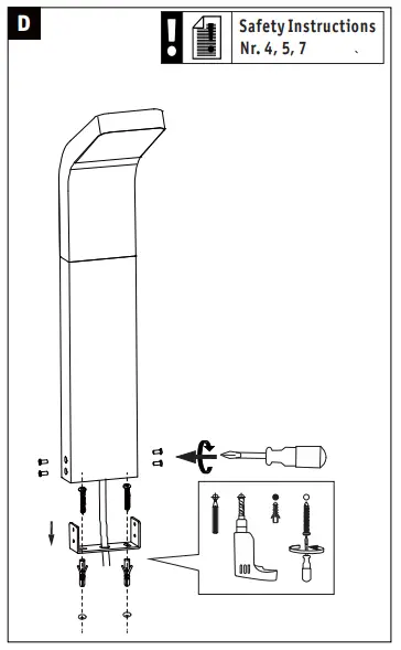 Paulmann 94746 Kulma LED Bollard Light-fig7
