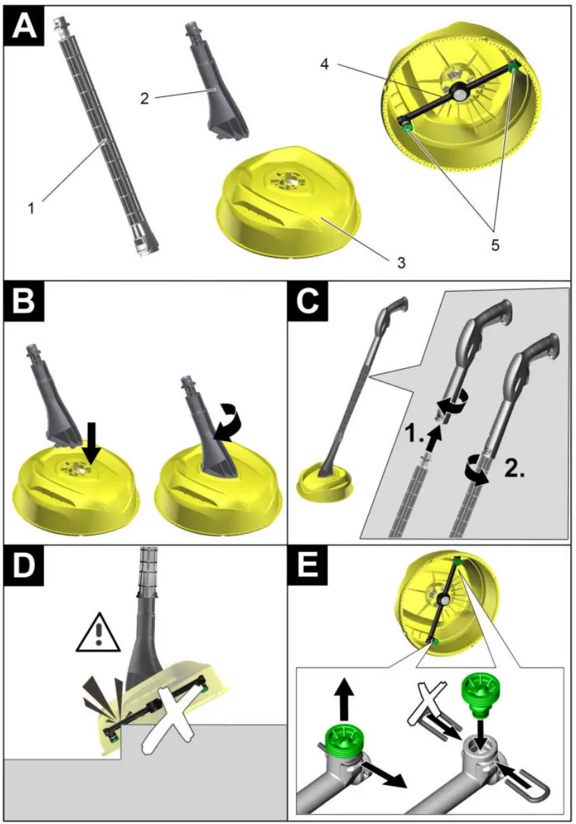 KARCHER T150 T Racer Head Unit Pressure Washer - Fig