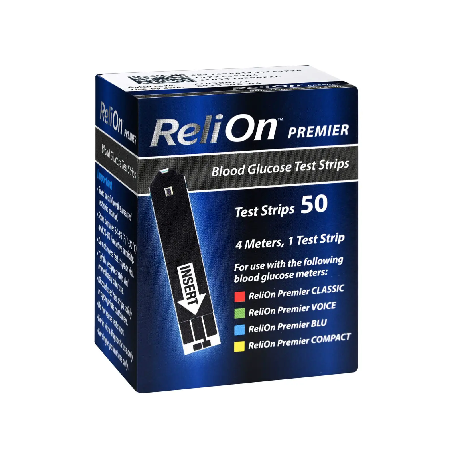 Relion Premier Blood Glucose Test Strips User Manual