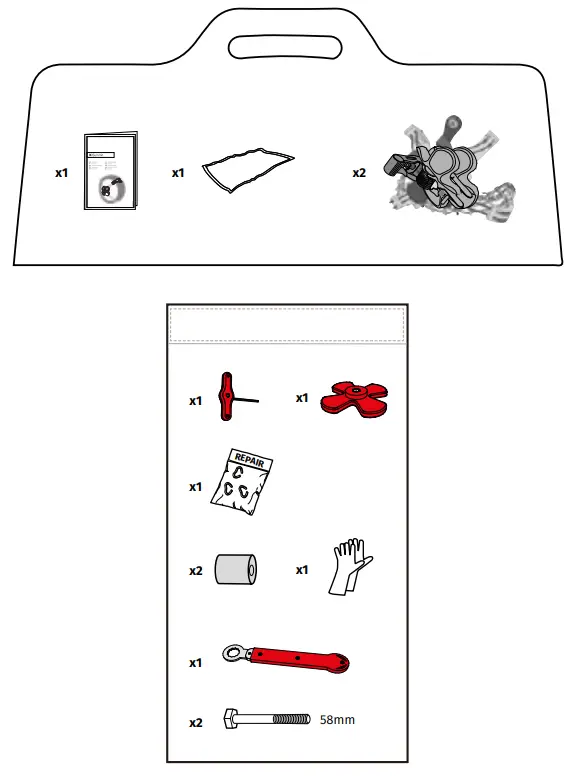 TESLA K Summit K34 Summit Chains for 2021 M3P - Fig