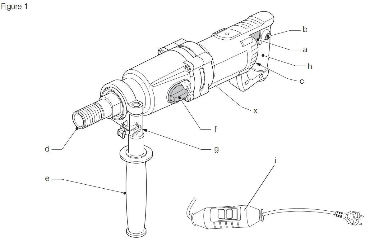 DEWALT D21583 3 Speed Wet &amp Dry Diamond Drill - Figure 1