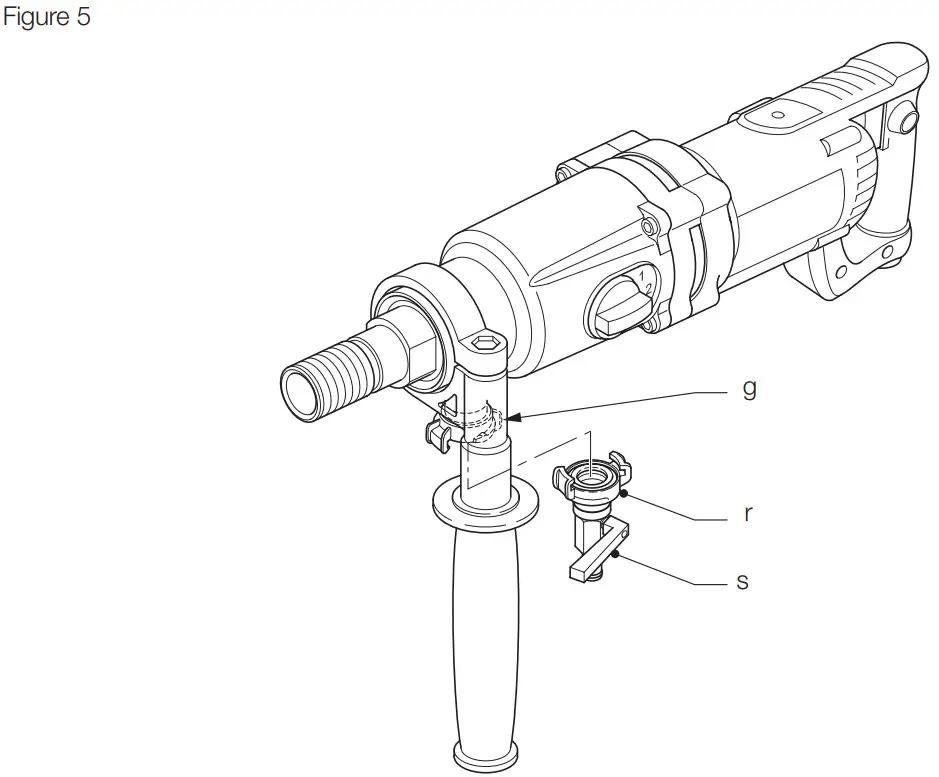 DEWALT D21583 3 Speed Wet &amp Dry Diamond Drill - Figure 5