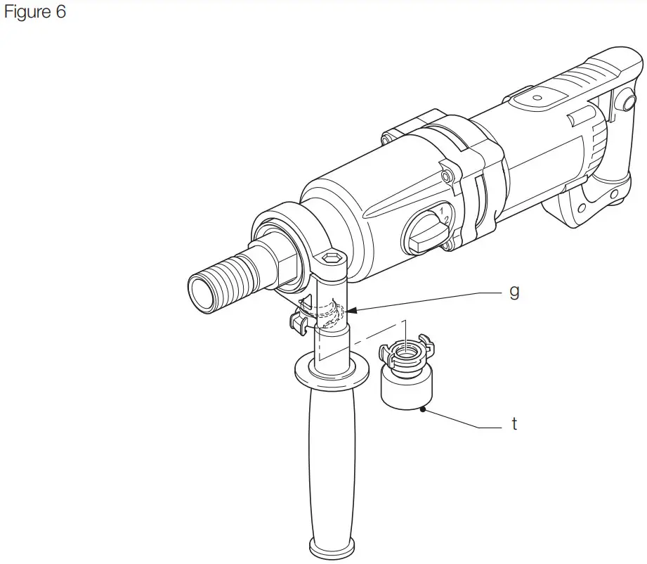 DEWALT D21583 3 Speed Wet &amp Dry Diamond Drill - Figure 6
