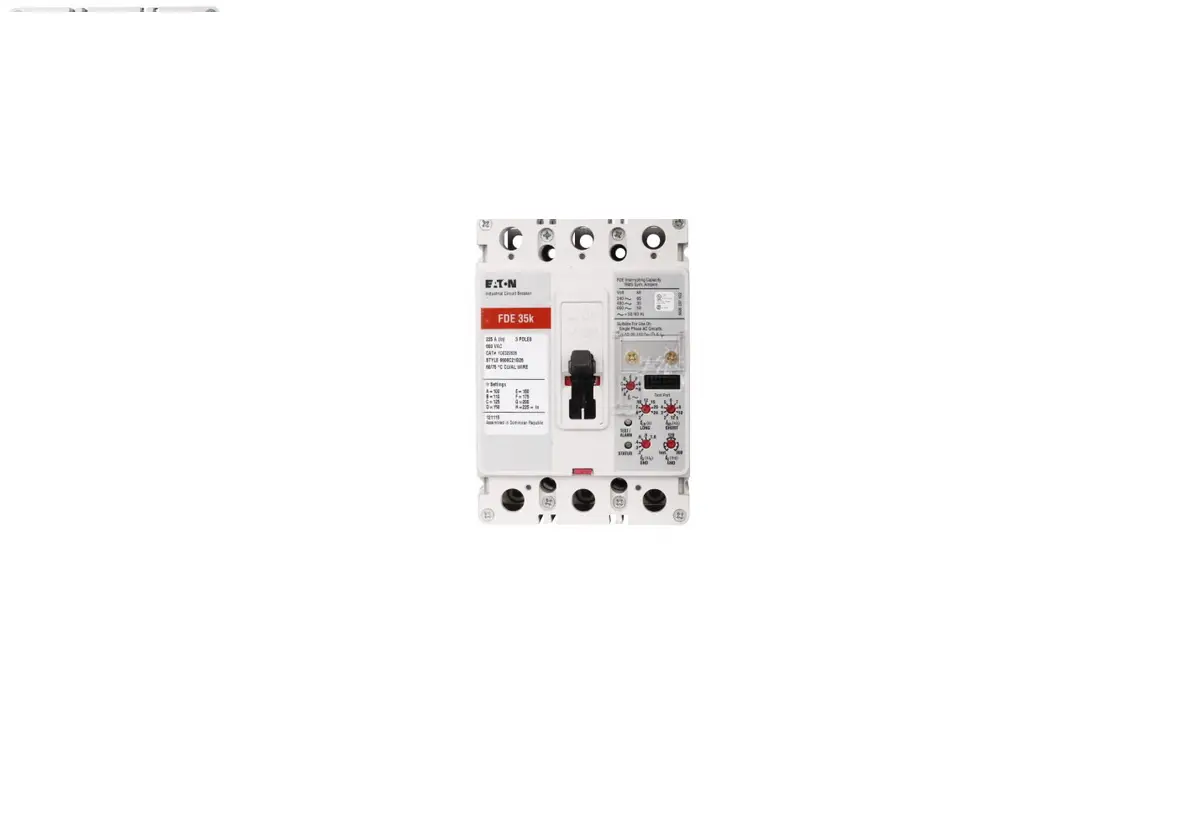 Eaton Fde322535l Series C F-frame Molded Case Circuit Breaker Instructions Eaton Fde322535l Series C F-frame Molded Case Circuit Breaker Instructions