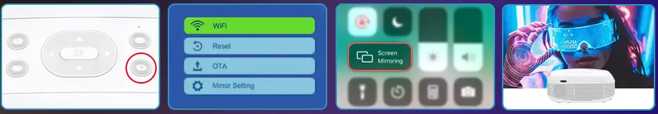 HOWWOO-JQ901C-Wi-Fi-and-Bluetooth-Projector-FIG-1