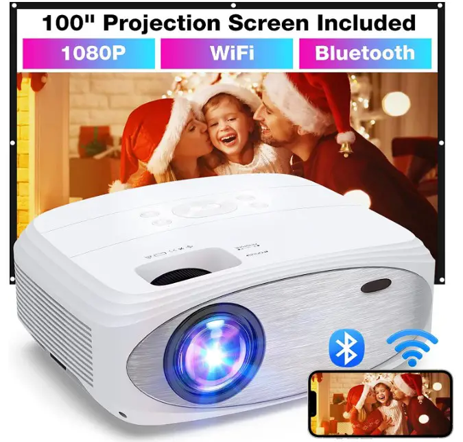 HOWWOO-JQ901C-Wi-Fi-and-Bluetooth-Projector