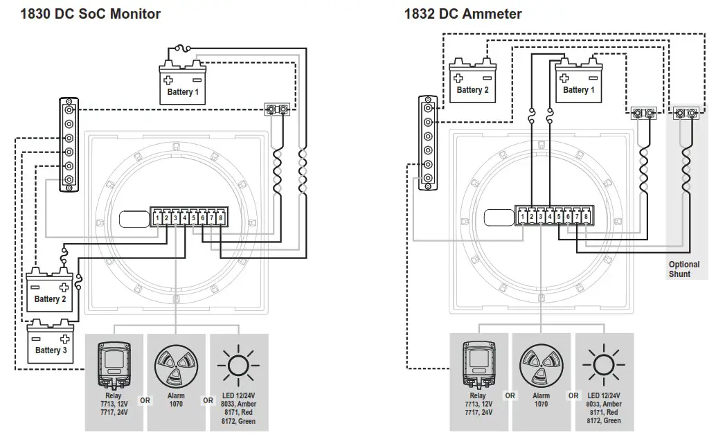 BLUE SEA SYSTEMS DC M2 OLED Meter - Detailed Wiring 1