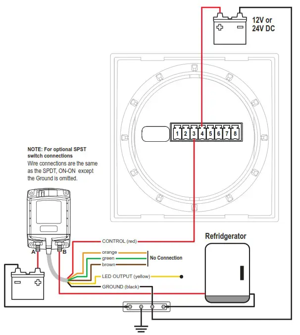BLUE SEA SYSTEMS DC M2 OLED Meter - Detailed Wiring 9