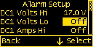 BLUE SEA SYSTEMS DC M2 OLED Meter - Menu 3