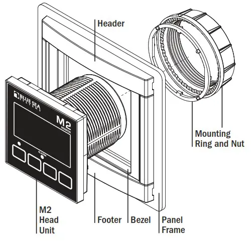 BLUE SEA SYSTEMS DC M2 OLED Meter - Mounting Considerations 5