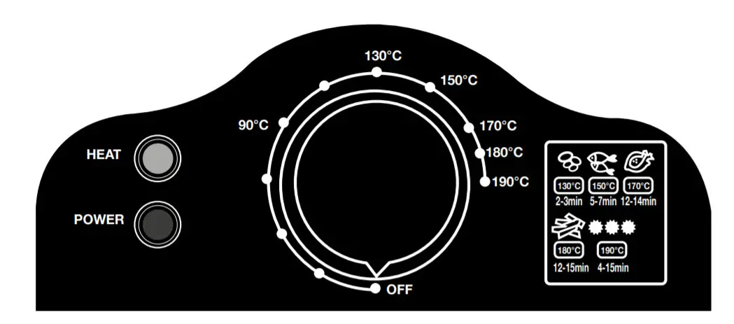 LAKELAND 26774 COMPACT DEEP FAT FRYER - CONTROL
