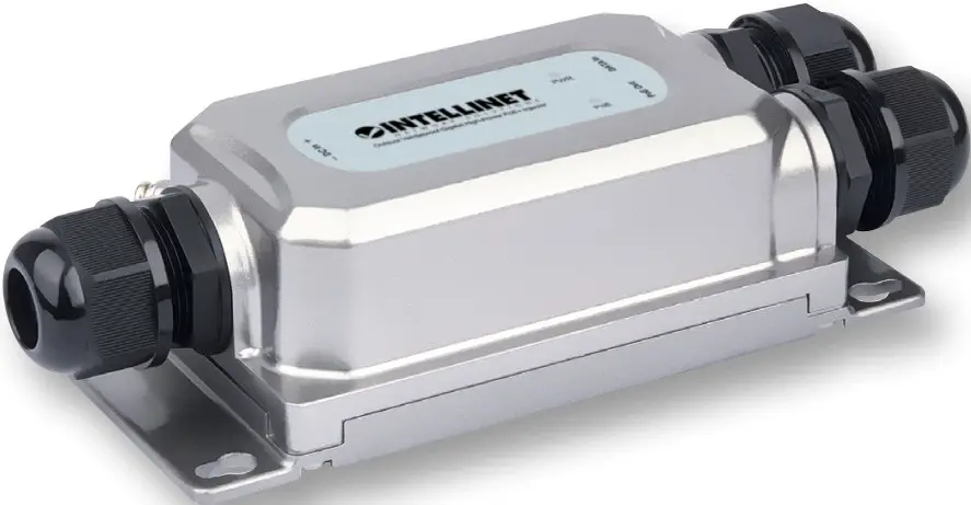 INTELLINET 561778 Outdoor Vandalproof Gigabit High-Power PoE+ Injector