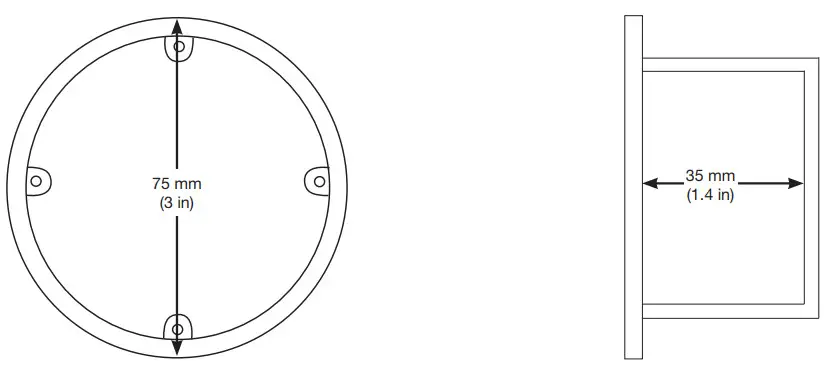 LUTRON Alisse Keypads Round Back Box -