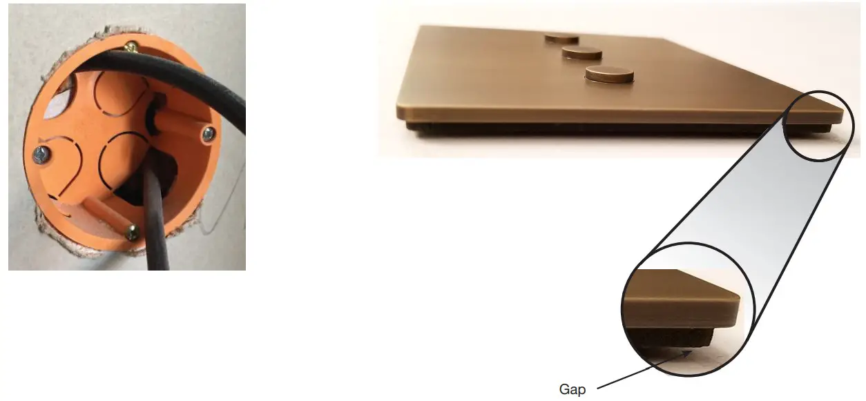 LUTRON Alisse Keypads Round Back Box - Cutting Holes in Wall