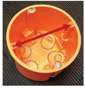 LUTRON Alisse Keypads Round Back Box - Round Wallbox