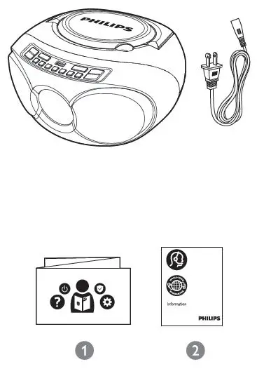 PHILIPS AZ318 3000 Series CD Sound Machine-1