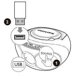 PHILIPS AZ318 3000 Series CD Sound Machine-10
