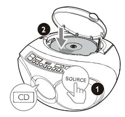 PHILIPS AZ318 3000 Series CD Sound Machine-9