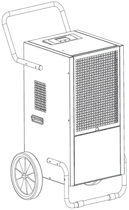 RS RDHC 150P Commercial Dehumidifier with Automatic Purge Pump