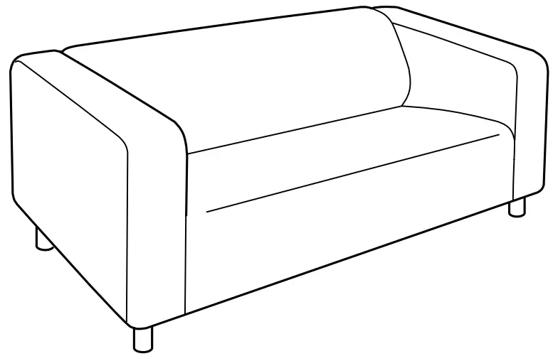 IKEA 090.106.17 KLIPPAN Sofa -