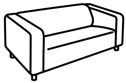 IKEA 090.106.17 KLIPPAN Sofa - parts