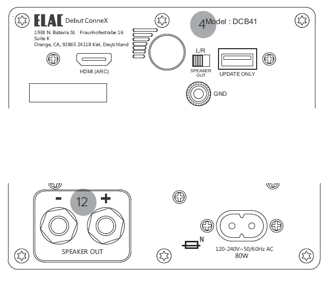 ELAC DCB41 Debut ConneX Powered Loudspeakers 10
