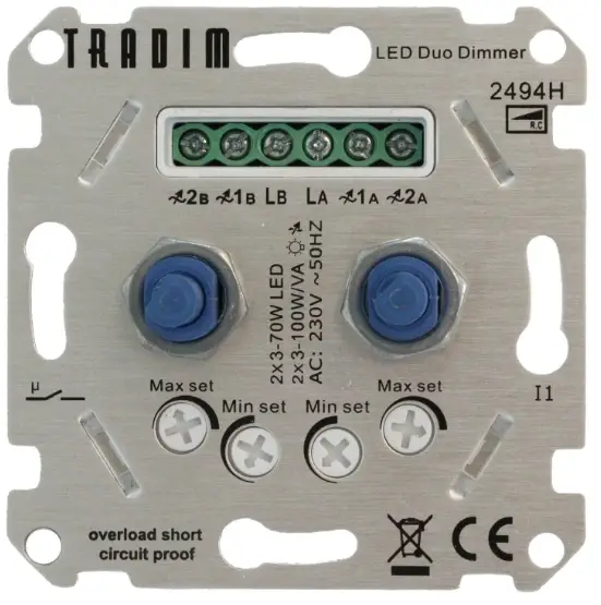 TRADIM 2494H Digital LED Duo Dimmer-product-image