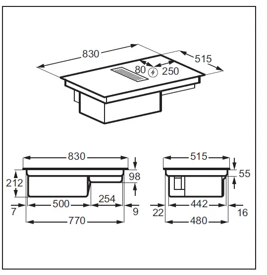 AEG-CDE84751FB-Induction-Extractor-Hob -02