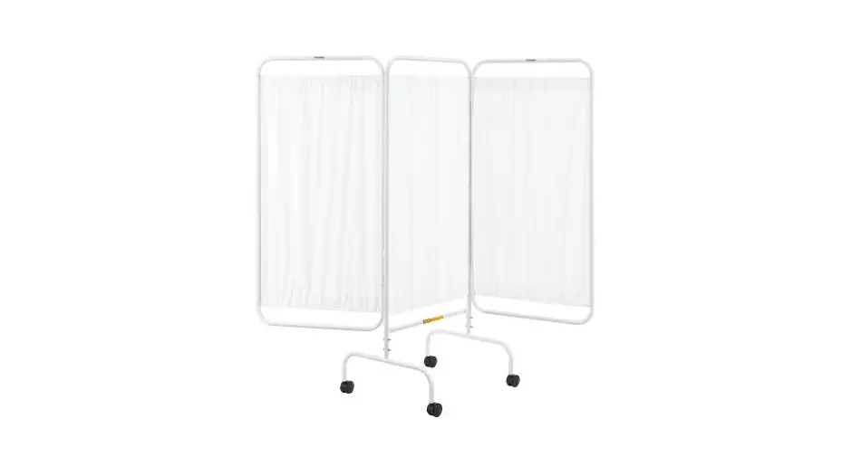 Global Industrial 732141 3 Panel Privacy Screen With Caster Vinyl Panels User Manual