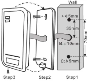 Arrowhead Alarm Products PW WIEGAND-NK Proximity Reade 1