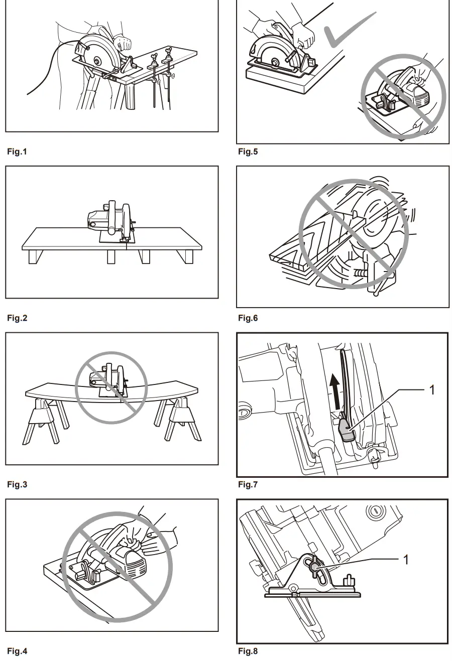 makita HS7600 Circular Saw - Figure 1
