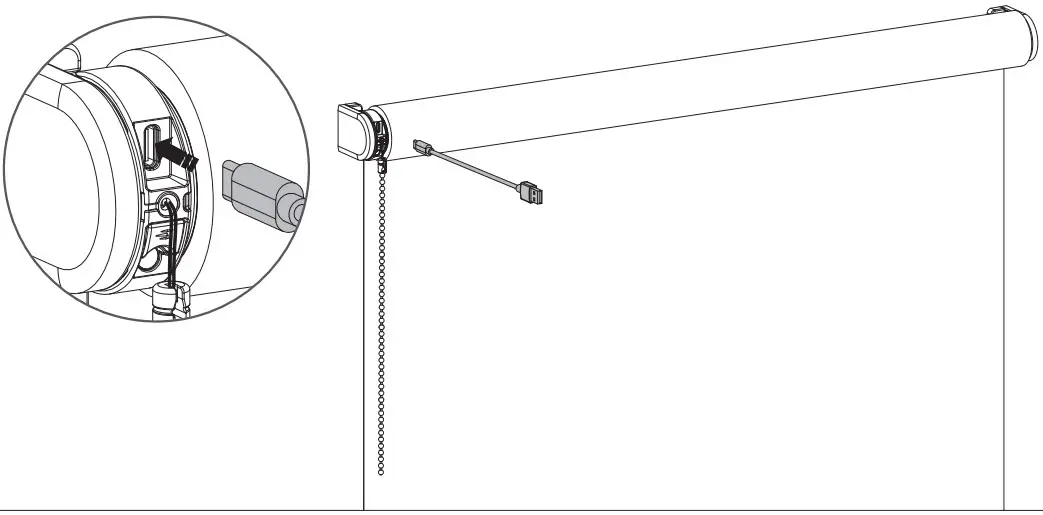 MOTIONBLINDS CM 03 E Roller Blind Motor - Install the blind 2