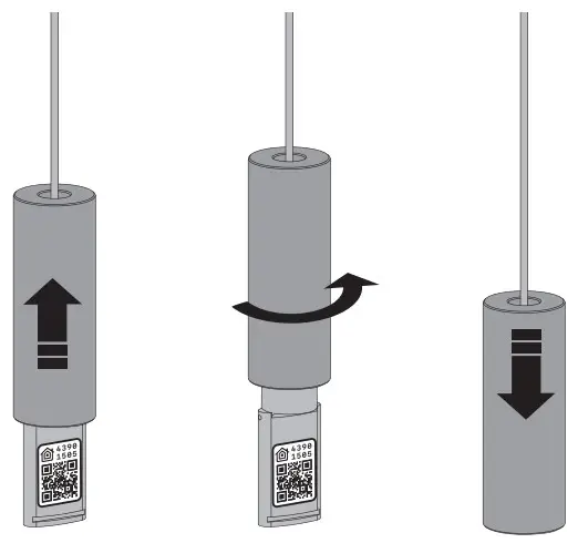 MOTIONBLINDS CM 03 E Roller Blind Motor - Install the blind 5