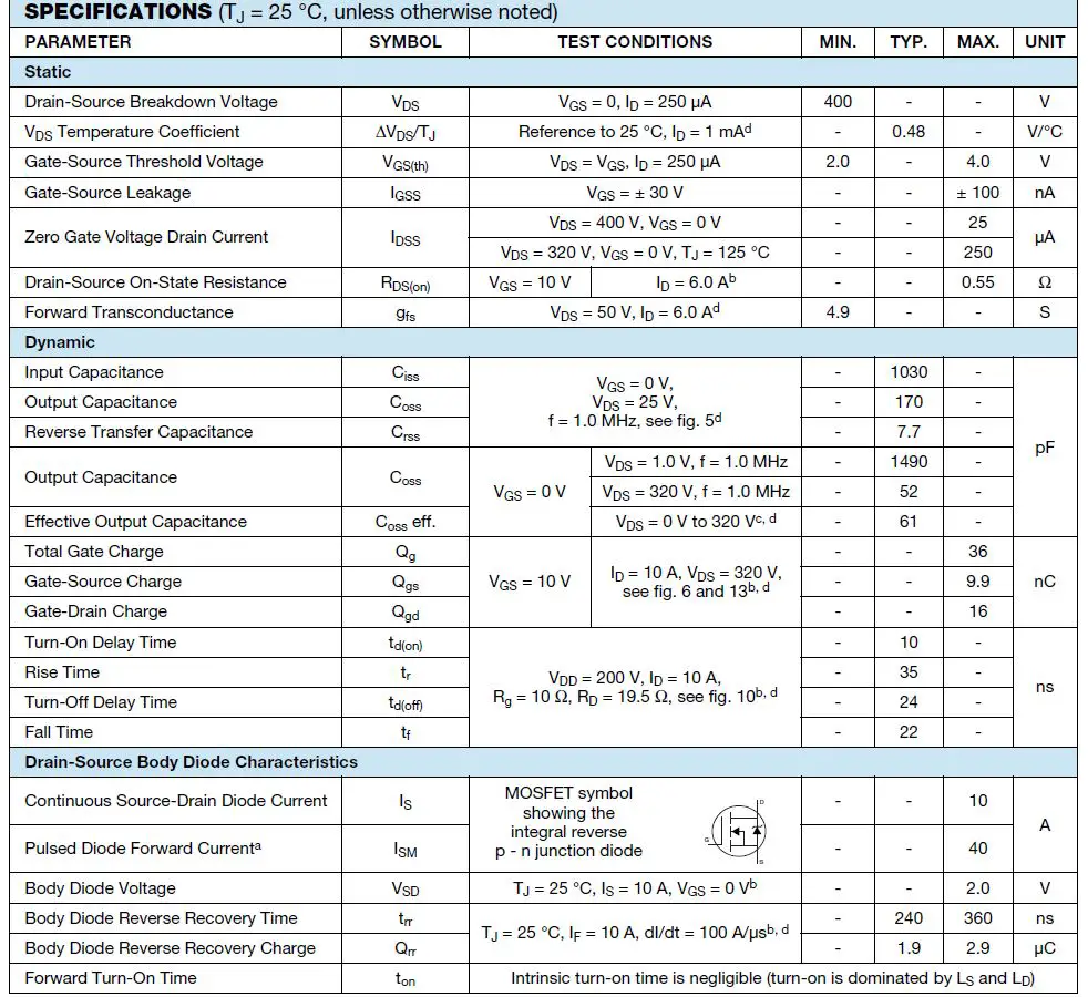 VISHAY IRF740AS Power MOSFET-fig-3