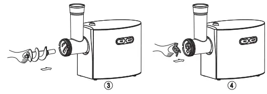 CHEFFANO AZ-MG091 Max Stainless Steel Meat Grinder - 3