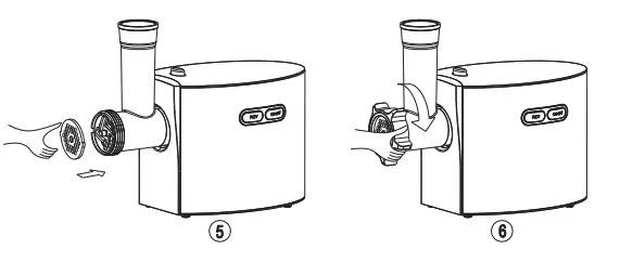 CHEFFANO AZ-MG091 Max Stainless Steel Meat Grinder - 4