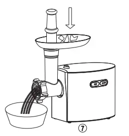 CHEFFANO AZ-MG091 Max Stainless Steel Meat Grinder - 5