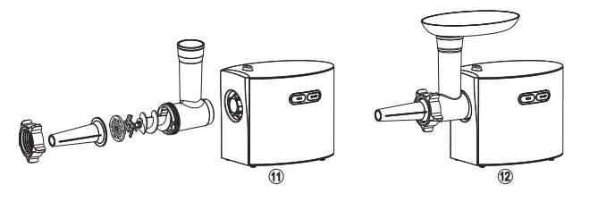 CHEFFANO AZ-MG091 Max Stainless Steel Meat Grinder - 8
