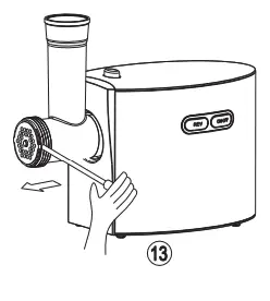 CHEFFANO AZ-MG091 Max Stainless Steel Meat Grinder - 9