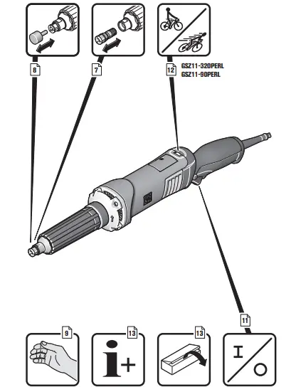 Fein-GSZ4-280EL-230V-50H-Die-Grinder-Instruction-FIG-1