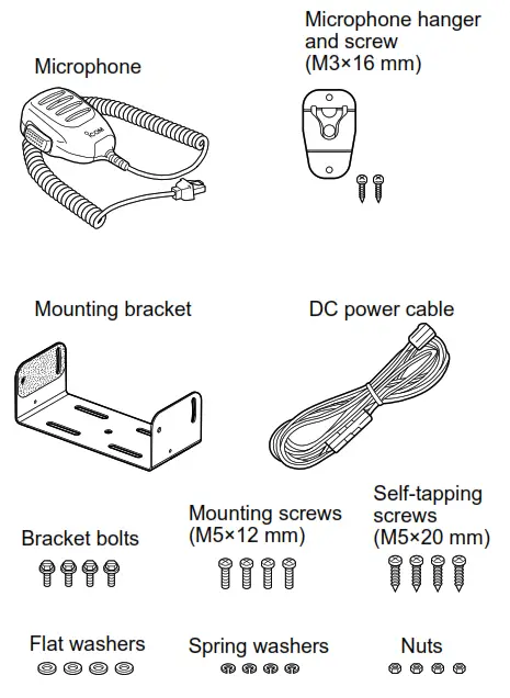 iCOM IC-F5130D VHF Digital Transceiver - Accessories