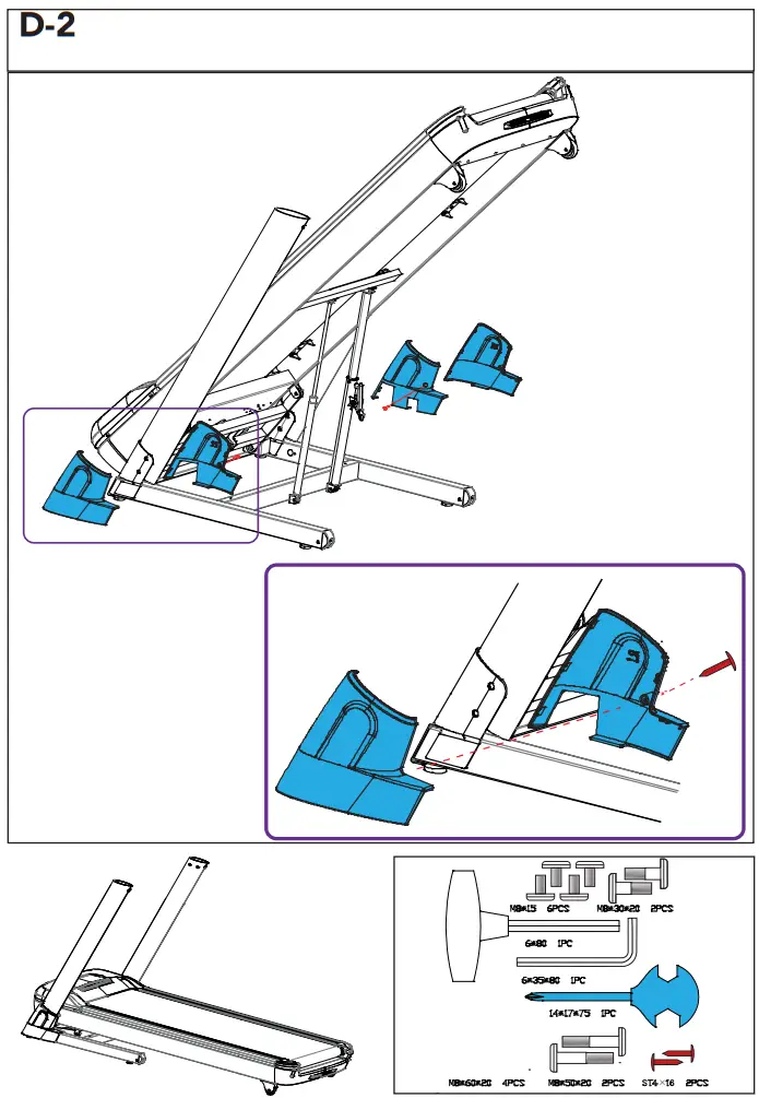 TUNTURI 19TRN85000 T85 Treadmill - FIG 5