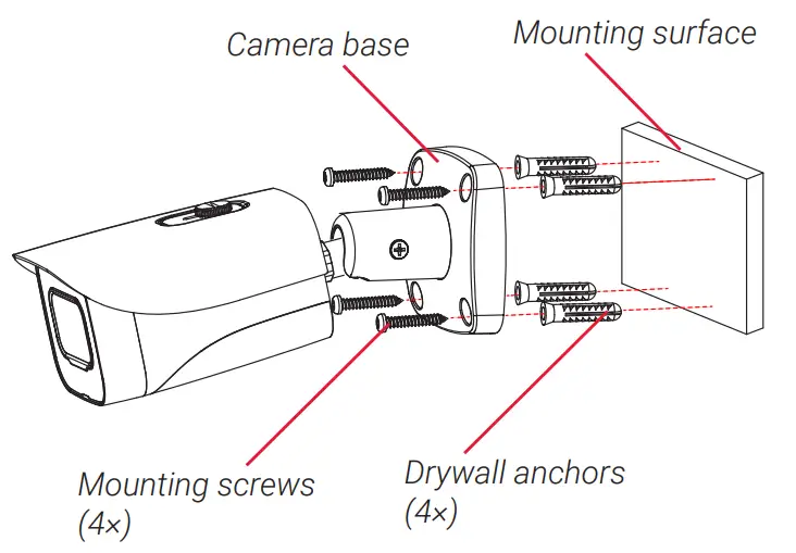 To install your camera