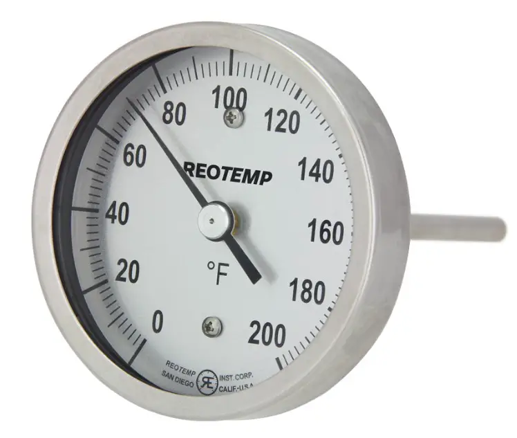 REOTEMP BBTINST-0414 Back and Bottom Connect Thermometer Product