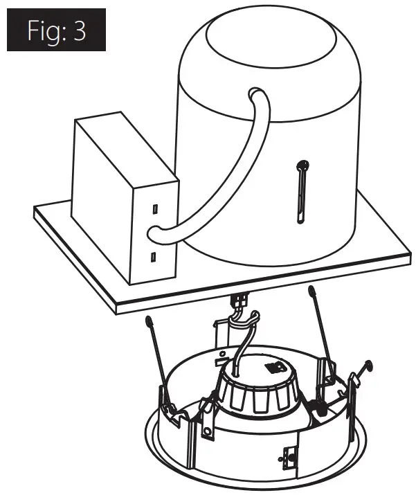 RAB RFLED RETROBAND Retrofit Accessory Metal Round 6 Inch Band with Friction Clips - route wires